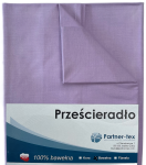 PRZEŚCIERADŁO wrzosowe gładkie bawełna 