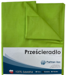 PRZEŚCIERADŁO zieleń trawy gładkie bawełna