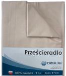PRZEŚCIERADŁO jasny beż gładkie bawełna